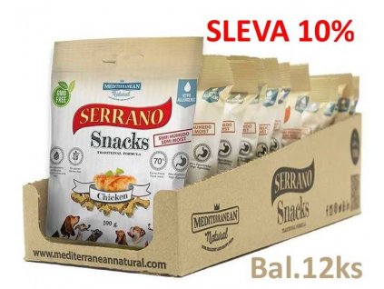 Serrano Snack Dog Chicken 100 g (12 Stück) RABATT 10%