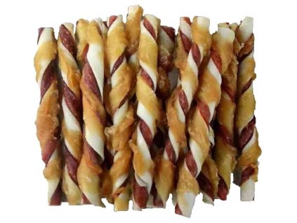 Bivalyfehér csavart rúd csirkehúsba csomagolva JUKO Snacks 12,5 cm (25 db)