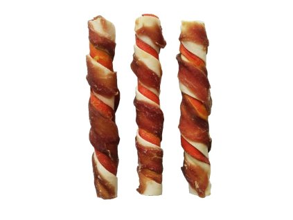 Twisted buffalo stick 2 colors wrapped in duck meat JUKO Snacks 12.5 cm (20 pcs)