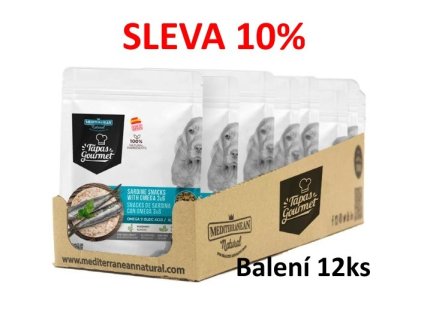 Tapas Gourmet snack Dog Sardine with Omega 190 g (12 ks) SLEVA 10 %