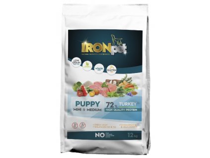 IRONpet Dog Puppy Mini & Medium Turkey (Törökország) 12 kg