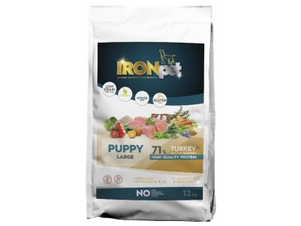 IRONpet Dog Puppy Large Turkey (Krocan) 12 kg