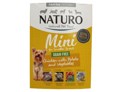 Naturo Dog Adult Mini Chicken GF, Becher 150 g