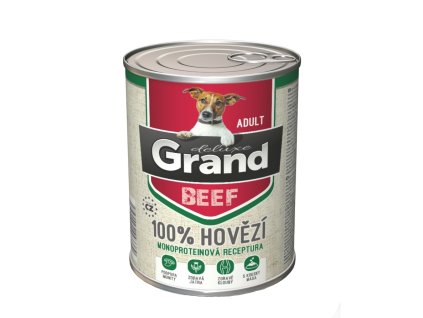 Grand deluxe Dog Adult 100% marhahús, konzerv 400 g