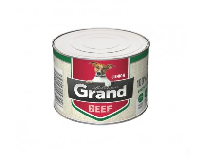 Grand deluxe Dog Junior 100 % hovězí, konzerva 180 g