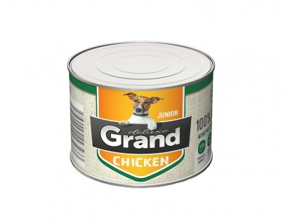 Grand deluxe Dog Junior 100 % kuřecí, konzerva 180 g