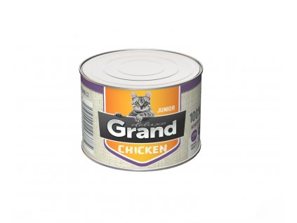 Grand deluxe Cat Junior 100% kuracie, konzerva 180 g
