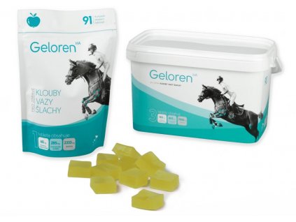 Kloubní výživa kůň Geloren HA (3 x 450 g ) - jablečná