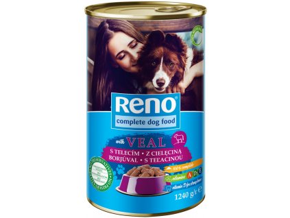 RENO Dog telecí, kousky 1240 g