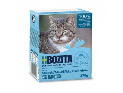 Bozita Cat pieces in jelly with mackerel, tetrapak 370 g
