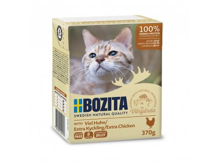 Bozita Cat chunks in jelly with chicken, tetrapak 370 g