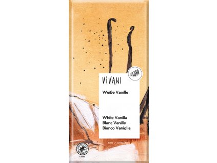 Bio bílá čokoláda s vanilkou VIVANI 80 g