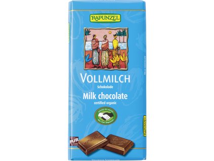 Bio mléčná čokoláda 38% RAPUNZEL 100 g  + Při koupi 12 a více kusů 3% Sleva