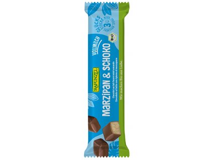 Bio marcipán v mléčné čokoládě RAPUNZEL 50 g  + Při koupi 12 a více kusů 3% Sleva