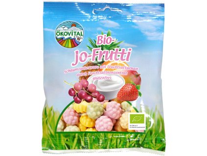 Bio pěnové cukrovinky JO-FRUTTI ÖKOVITAL 80 g  + Při koupi 12 a více kusů 3% Sleva