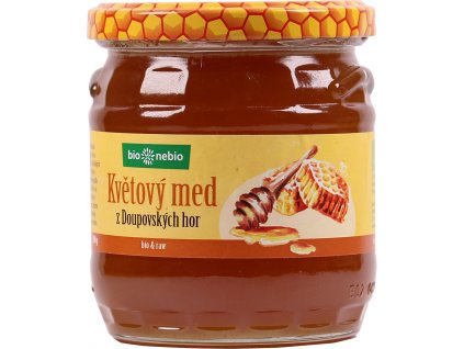 Bio květový med z Doupovských hor ČESKÉ BIO 500 g  + Při koupi 12 a více kusů 3% Sleva