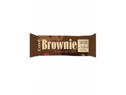 Brownie Červená řepa s belgickou čokoládou 40g  + Při koupi 12 a více kusů 3% Sleva