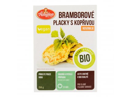 VÝPRODEJ!!!Placky bramborové s kopřivou 250 g BIO AMYLON