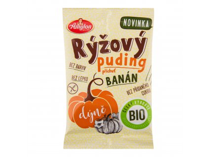 Pudink rýžový s dýní a příchutí banánu bezlepkový 40 g BIO AMYLON