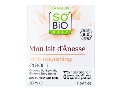 Pflegecreme mit Eselsmilch 50 ml BIO SO'BiO étic