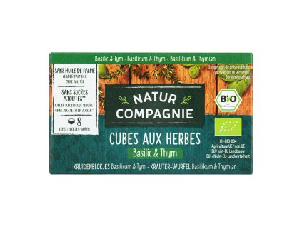 WYPRZEDAŻ!!!Kostki bulionowe ziołowe bazylia tymianek 80 g BIO NATUR COMPAGNIE