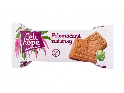 Polomáčené sušenky s amaranthem bez lepku - Celihope 90g  + Při koupi 12 a více kusů 3% Sleva