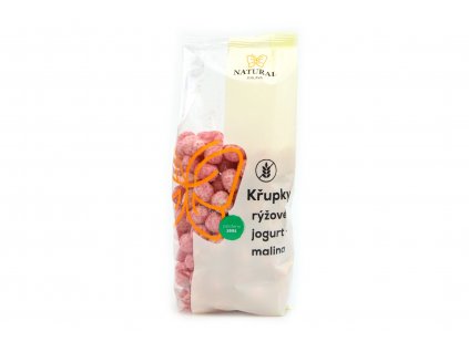 Křupky rýžové jogurt - malina - Natural 140g  + Při koupi 12 a více kusů 3% Sleva