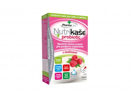 Nutrikaše probiotic s malinami - Mogador 3x60g + Při koupi 12 a více kusů 3% Sleva