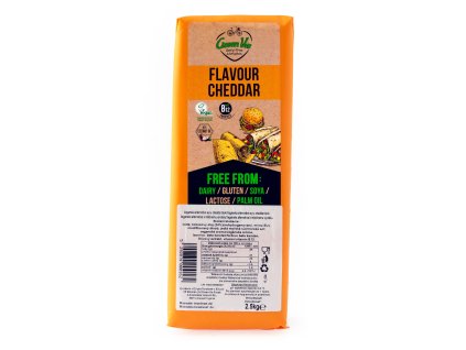 Cheddar flavoured block 2.5 kg GREENVIE