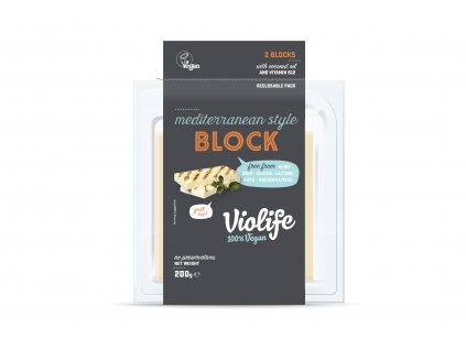 Středomořský blok GRILL ME!!! - VEGAN - Violife 200g  + Při koupi 12 a více kusů 3% Sleva