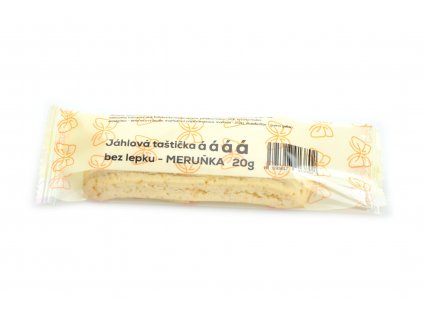 Sušenka jáhlová taštička meruňková bez lepku, mléka a vajec - Natural 20g  + Při koupi 12 a více kusů 3% Sleva