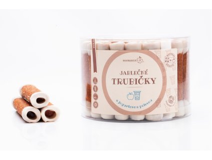 Apple tubes with yogurt topping jar - Trutna 540g