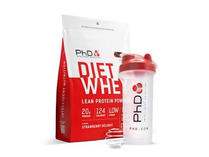 1.PhD Diet Whey 2kg jahoda plus %C5%A1ejkr ZDARMA 10412