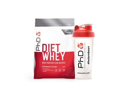Diet Whey 2 kg Erdbeere + GRATIS Shaker