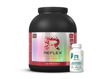 3D Protein 1,8kg čokoláda + Albion Magnesium 90 kapslí ZDARMA