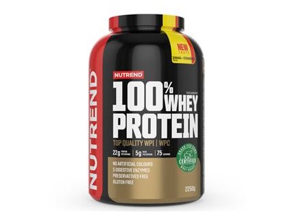 100% Whey Protein 2,25kg banán jahoda