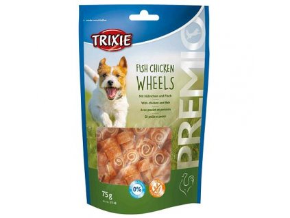 Premio FISH CHICKEN WHEELS puha csirke- és halkerekek 75 g