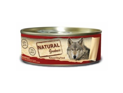 Natural Greatness pierś z kurczaka, karma w puszce dla psów 156 g