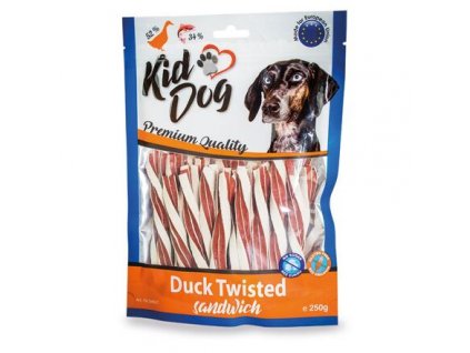 KIDDOG kachní sendvič s treskou kroucený 250 g