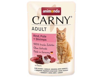 Animonda Carny Adult pouch beef, turkey and shrimp 85 g