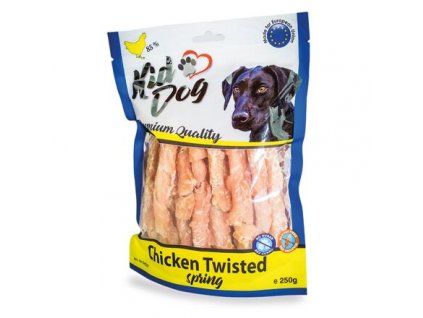 KIDDOG kuřecí prsa ve spirále, měkké masíčko 250 g