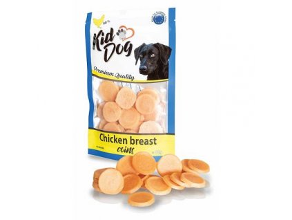 KIDDOG kuřecí mince z kuřecích prsou 80 g