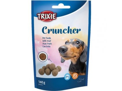 Cruncher - chrupiące kuleczki z pstrągiem, 140 g - PROMOCJA