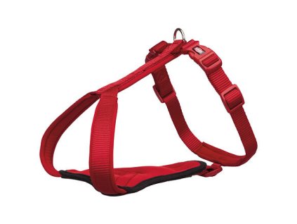 Postroj Y PREMIUM M 55-70 cm / 20 mm, červená - DOPREDAJ