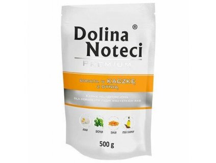 DOLINA NOTECI PREMIUM kachna s dýní kapsička pro psy 500 g