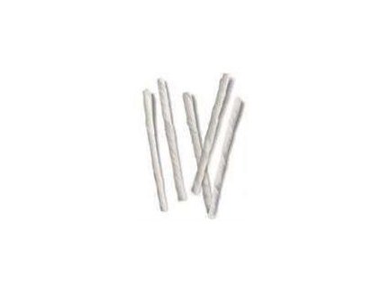 Bivol stick alb rasucit Tenesco display 100 buc / 7 - 8 mm