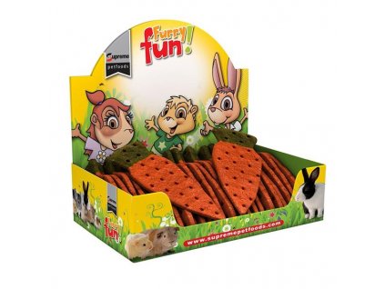 Supreme Tiny FARM Snack Giant Carrots - pochoutka sušenka mrkev display 25 ks