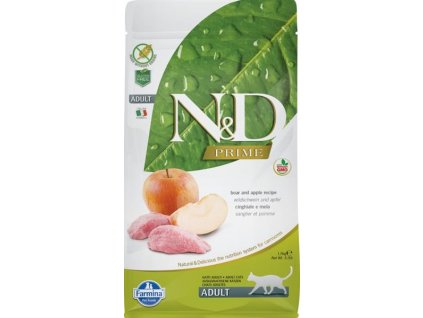 N&D PRIME Cat Grain Free Adult Boar & Apple 1,5 kg