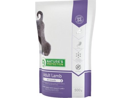 Nature's Protection Trockenfutter für Hunde, Adult, Lamm, 500 g