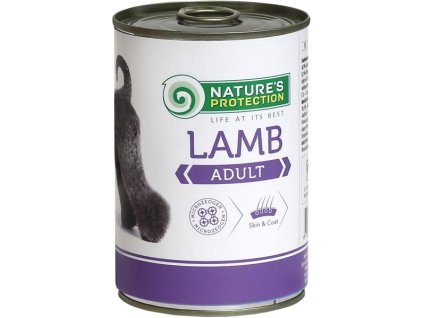 Nature's Protection Dog puszka z jagnięciną dla dorosłych 400 g